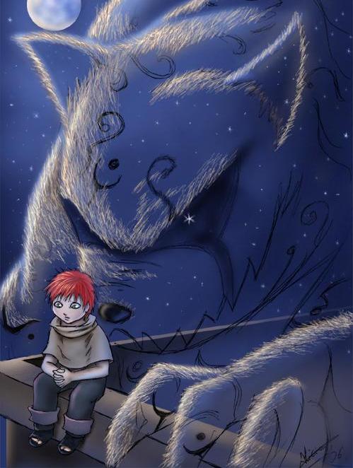 Gaara and his crazy demon